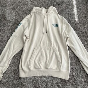 Men’s The North Face Ivory and Blue Hoodie